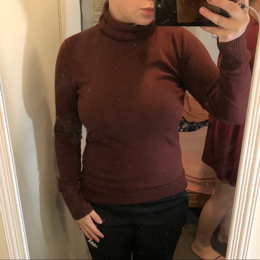 Maroon Turtleneck
